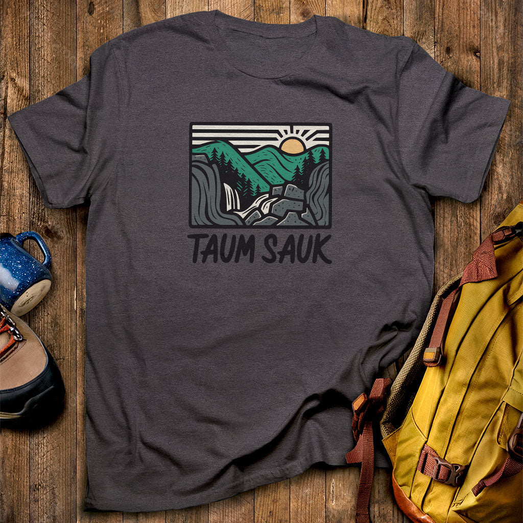 Taum Sauk Mountain State Park T-Shirt Dark Heather Adventure and Outdoors Themed T-Shirt