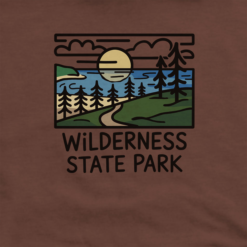 Wilderness State Park Hoodie Adventure and Outdoors Themed Hoodie