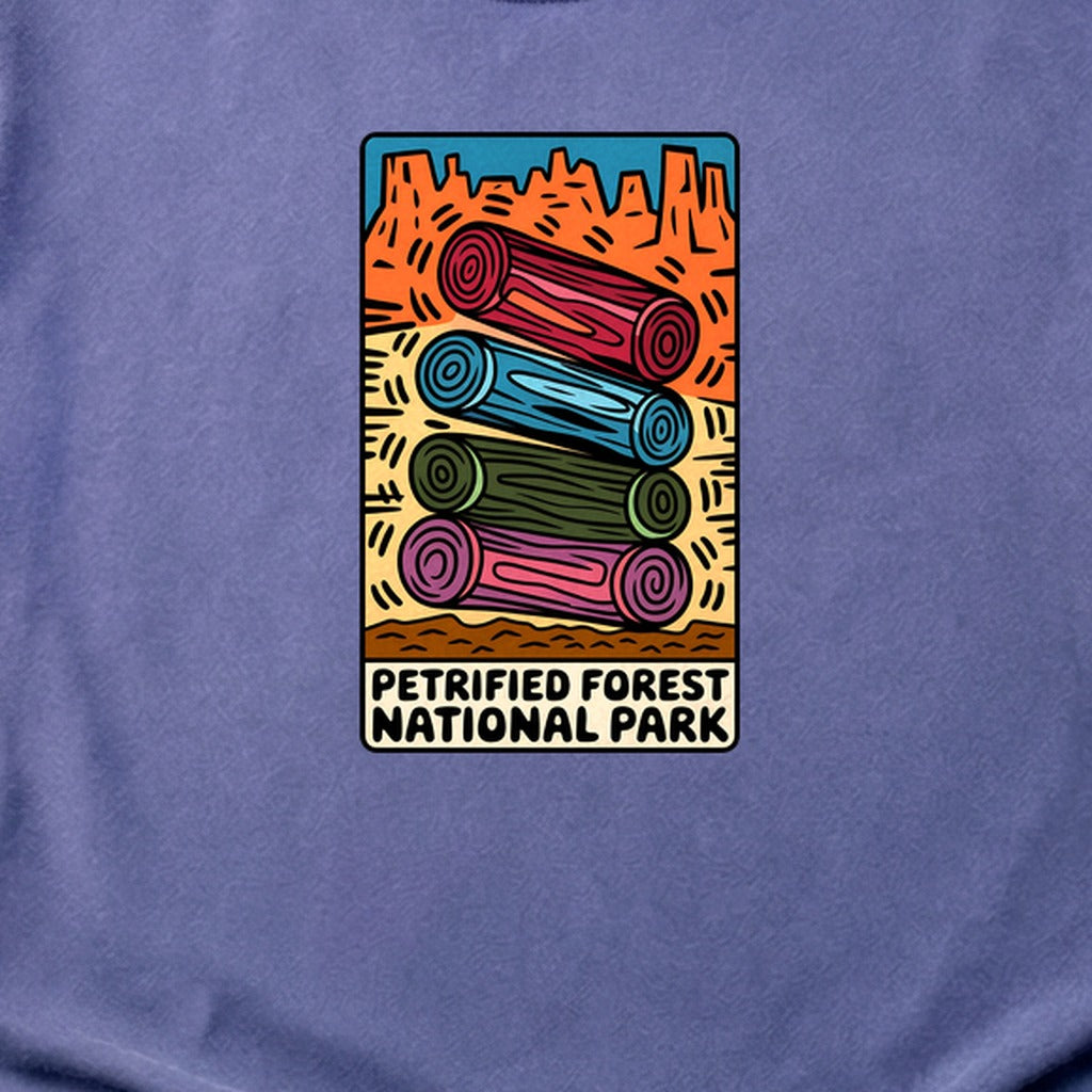 Petrified Forest National Park Logs Cotton T-Shirt