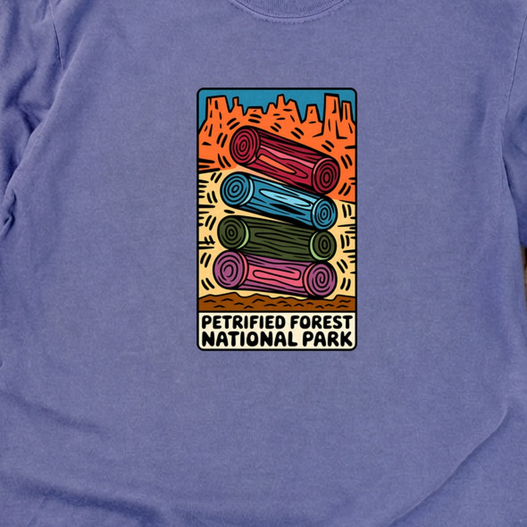Petrified Forest National Park Logs Cotton Long Sleeve