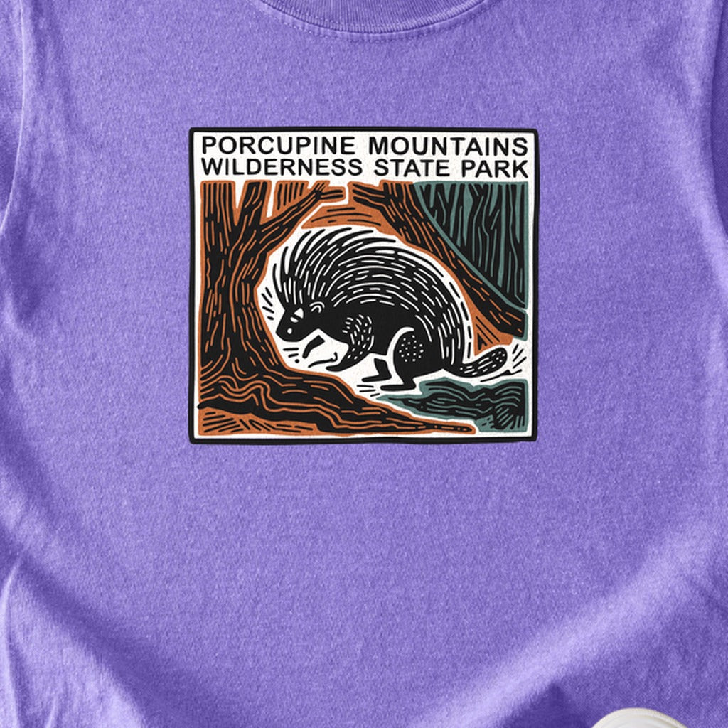 Porcupine Mountains Wilderness State Park Kids Cotton T-Shirt
