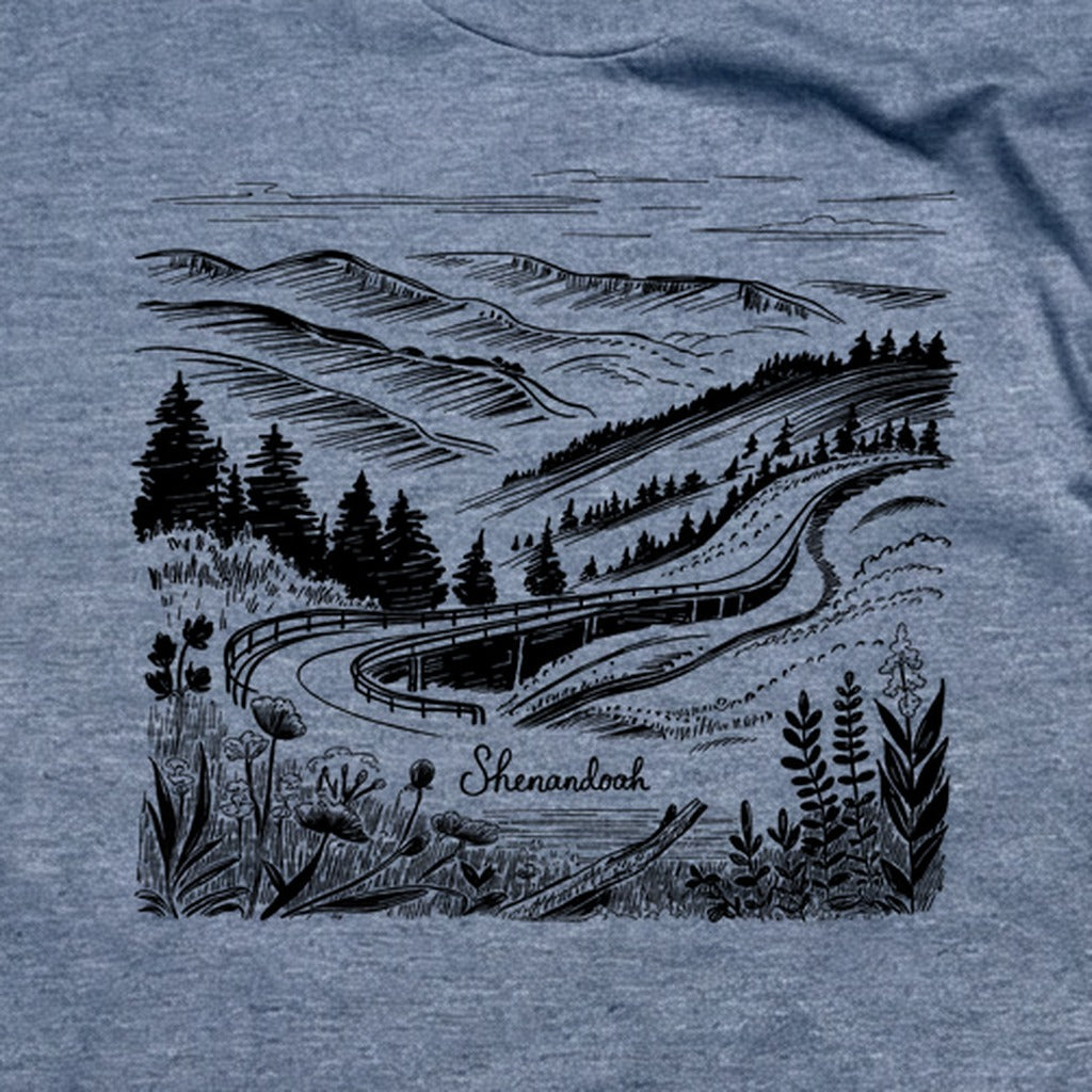 Shenandoah Line Drawing T-Shirt