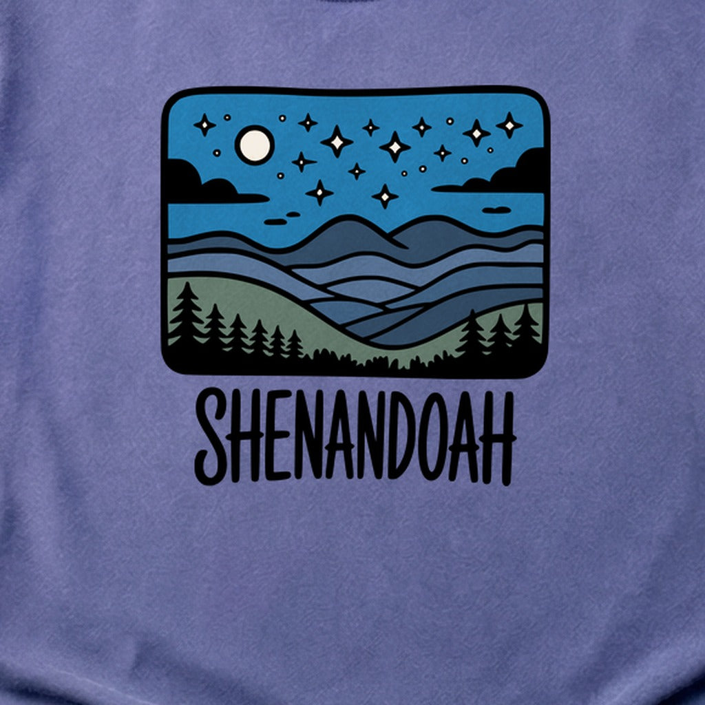 Shenandoah at Night Cotton T-Shirt