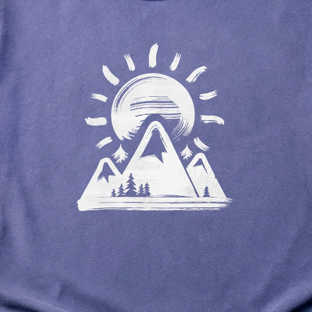 Summit Sunrise Painting Cotton T-Shirt
