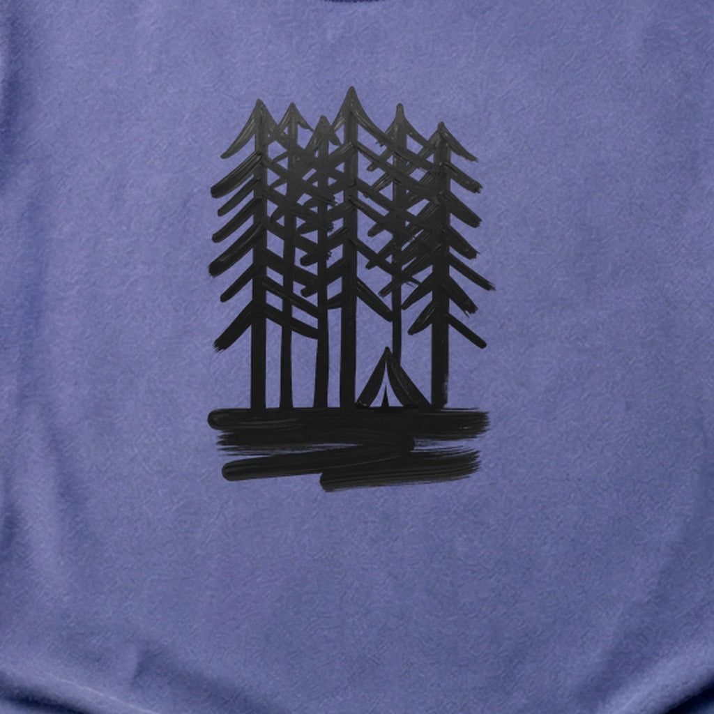 Tall Tree Painting Cotton T-Shirt