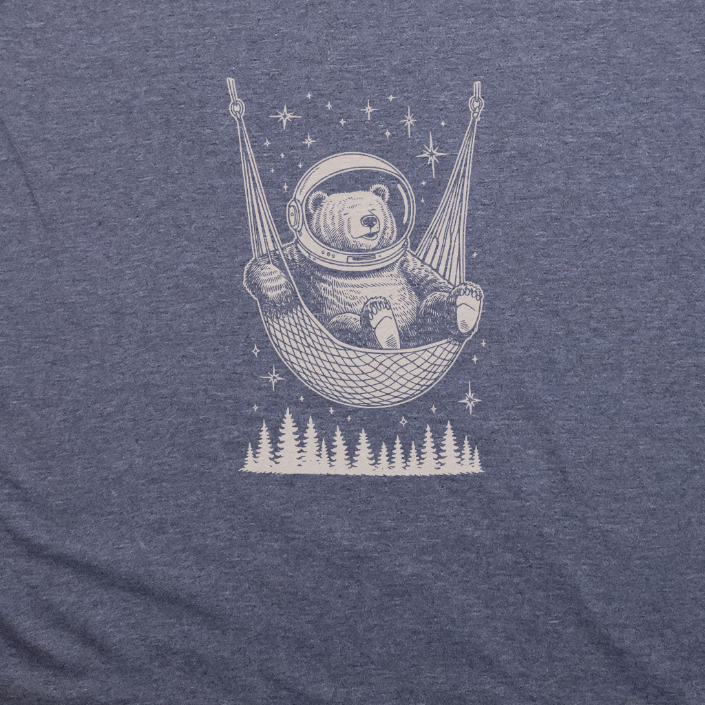 The Napstronaut Bear T-Shirt Adventure and Outdoors Themed T-Shirt