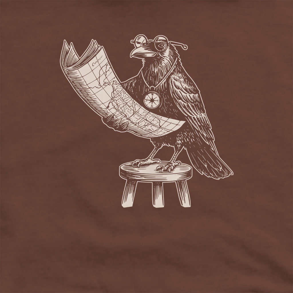 The Routician Crow Crewneck Sweatshirt Adventure and Outdoors Themed Sweatshirt