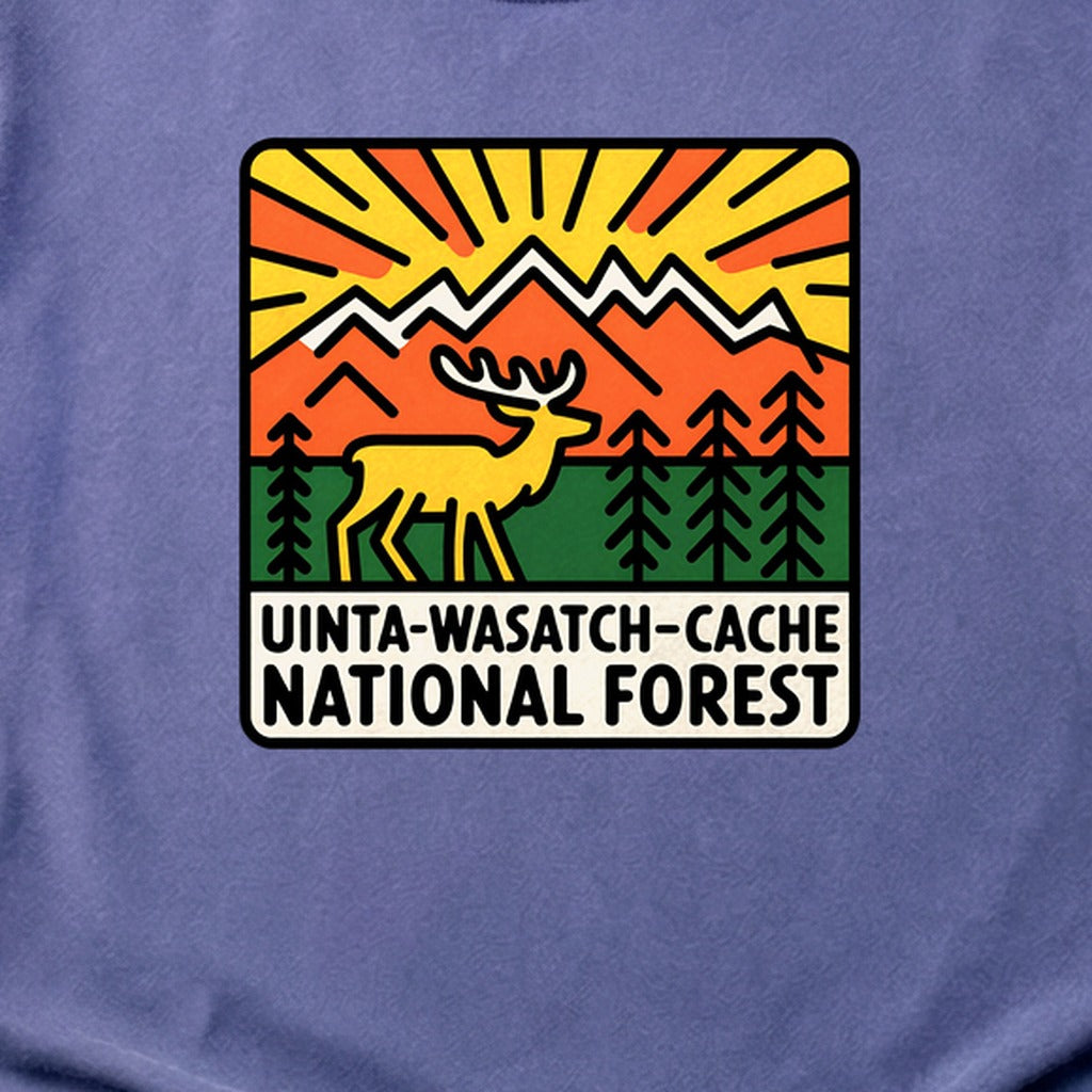Uinta-Wasatch-Cache National Forest Cotton T-Shirt