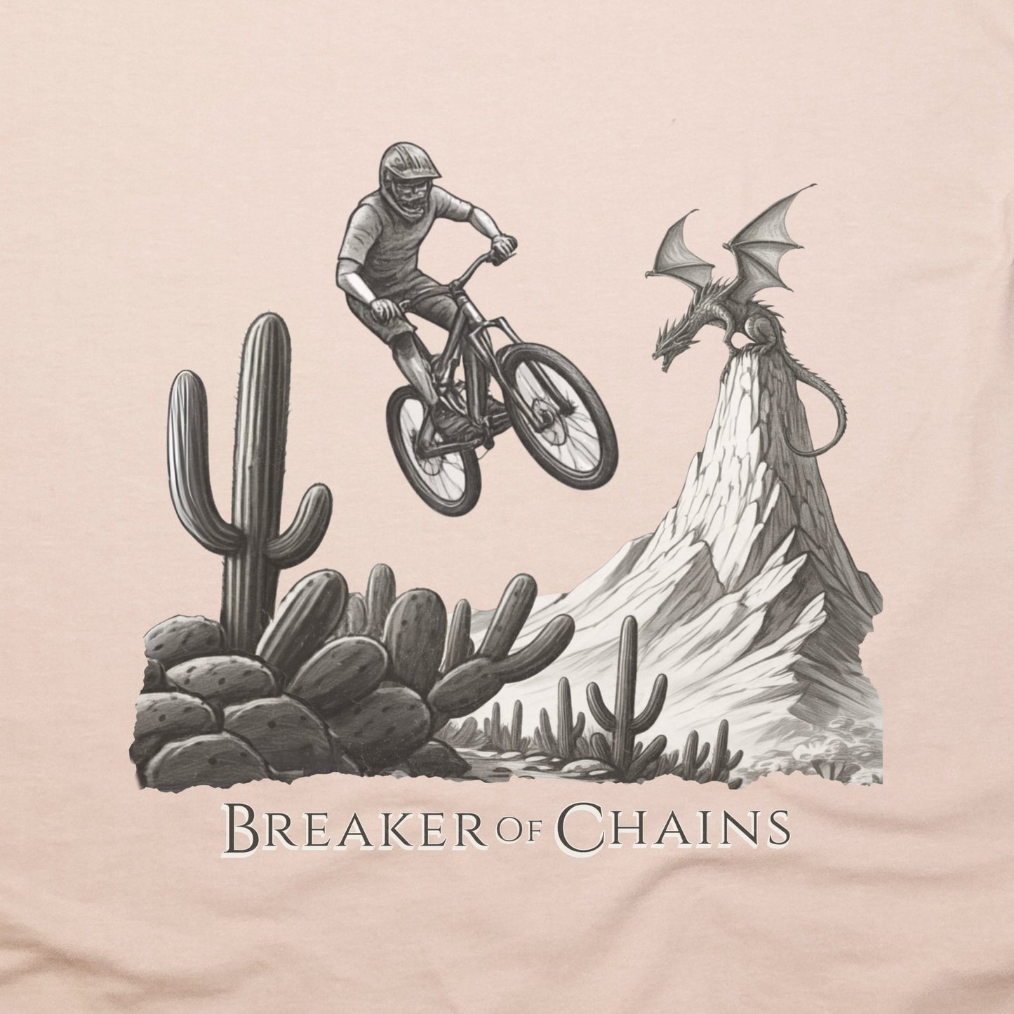 Breaker of Chains Biking T-Shirt Adventure and Outdoors Themed T-Shirt
