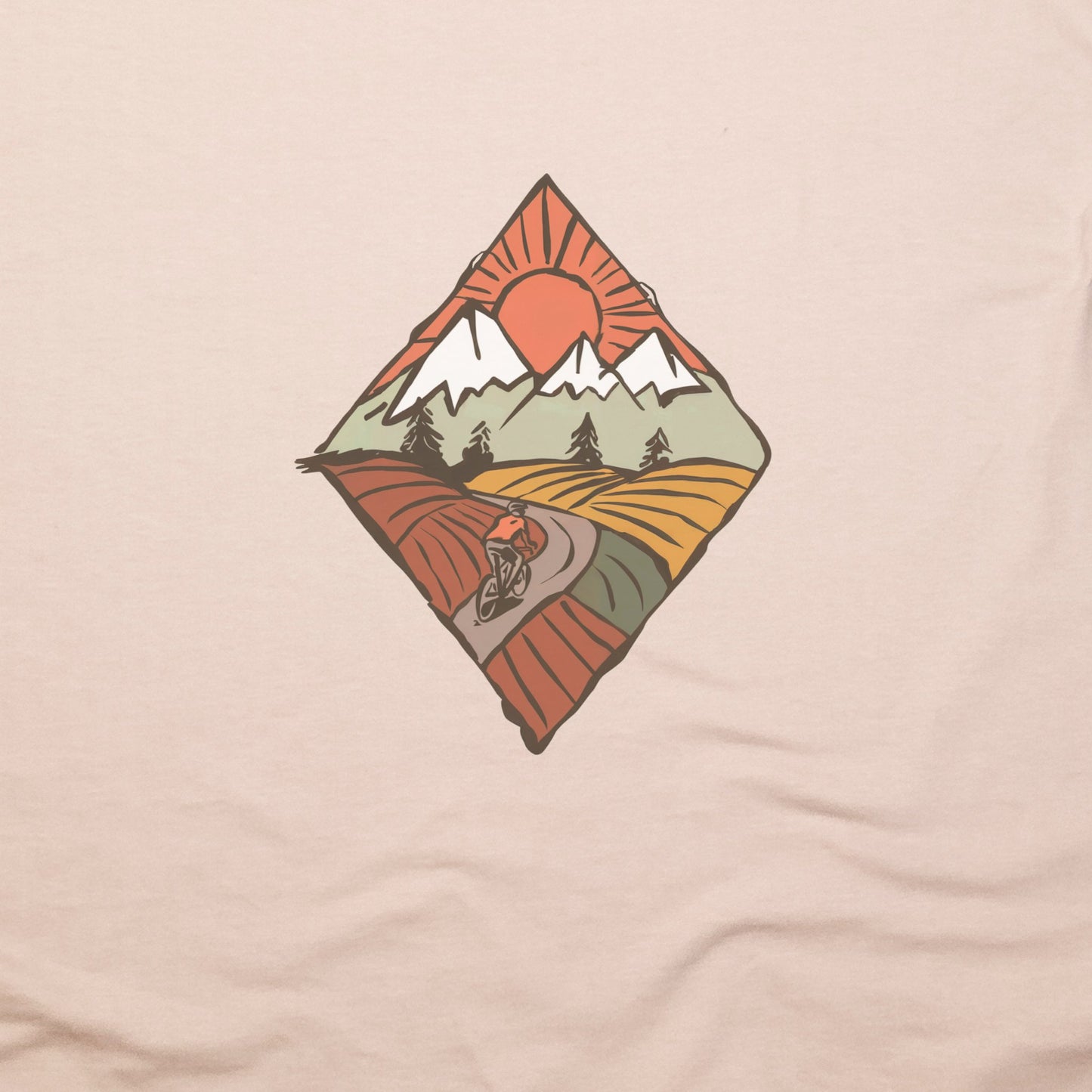 Pedal to the Peaks T-Shirt Adventure and Outdoors Themed T-Shirt
