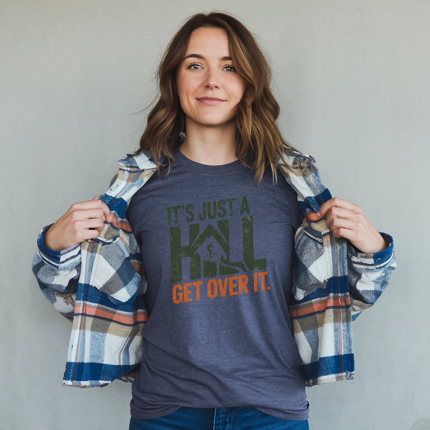It's Just a Hill Biking T-Shirt Adventure and Outdoors Themed T-Shirt