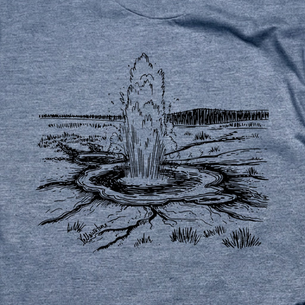 Yellowstone Line Drawing T-Shirt