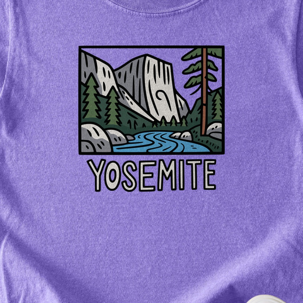 Yosemite National Park Kids Cotton T-Shirt