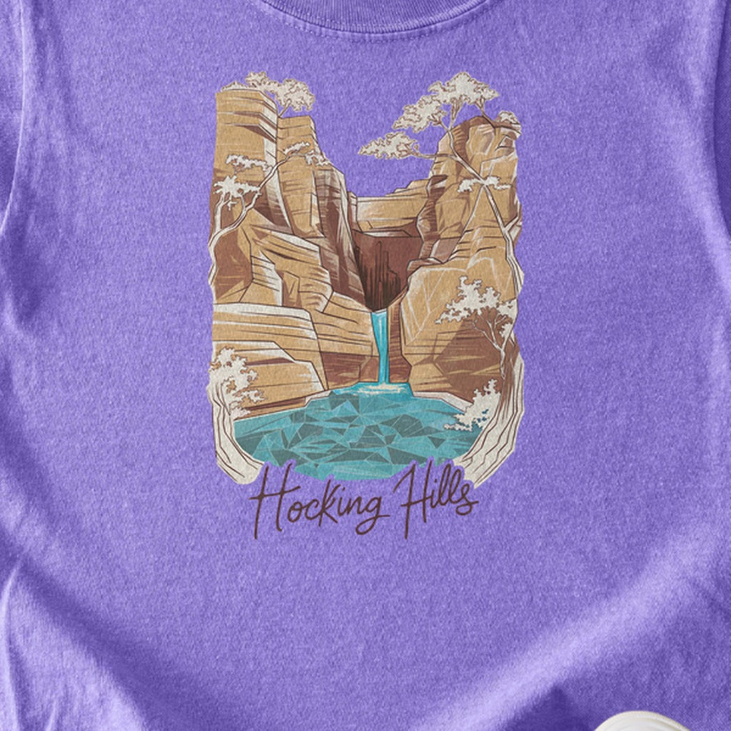 Hocking Hills State Park Kids Cotton T-Shirt