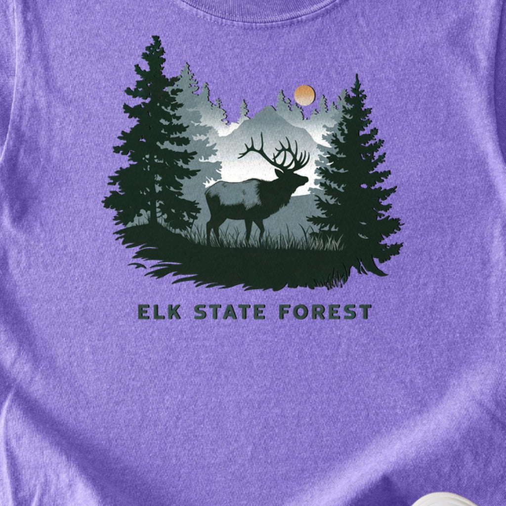 Elk State Forest Kids Cotton T-Shirt