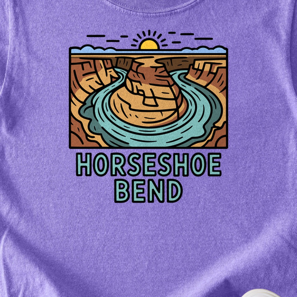 Horseshoe Bend Glen Canyon Kids Cotton T-Shirt