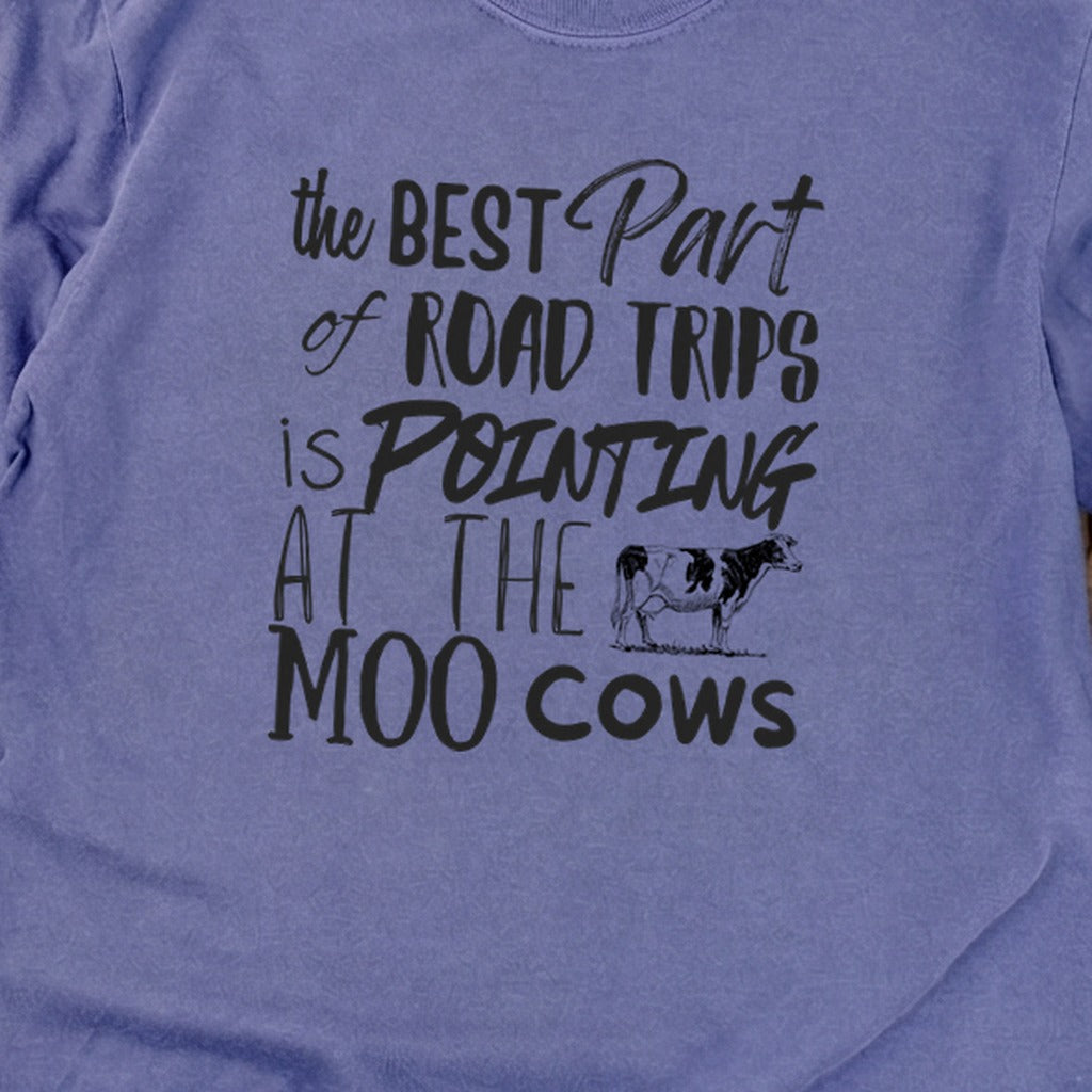 Moo Cows Road Trip Cotton Long Sleeve
