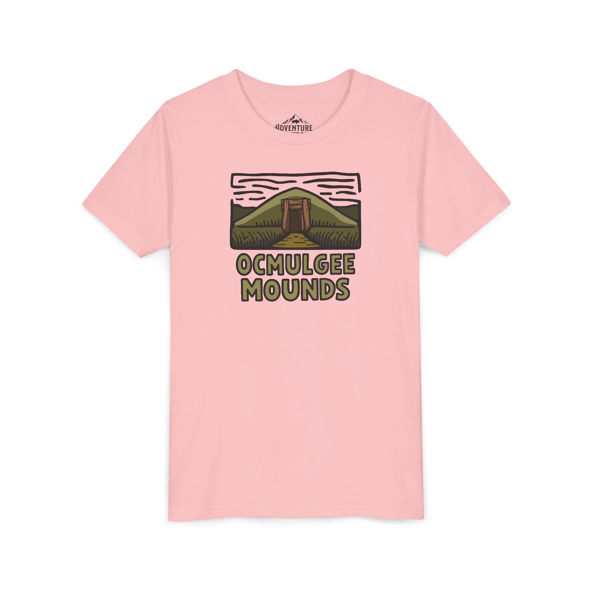 Wholesale Youth Ocmulgee Mounds T-shirt Pink Adventure and Outdoors Themed Kids clothes