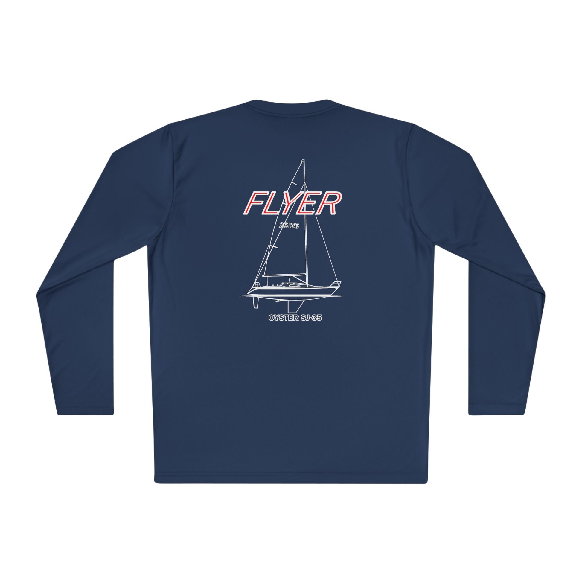 Custom Flyer Sailing Performance Long Sleeve Adventure and Outdoors Themed Long-sleeve