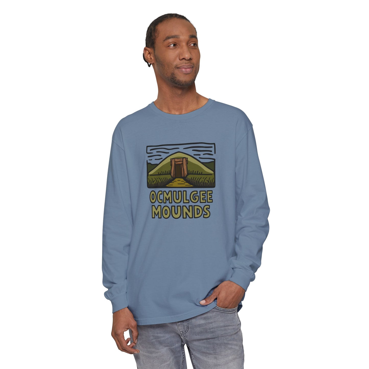 Custom Ocmulgee Long Sleeve T-Shirt Adventure and Outdoors Themed Long-sleeve