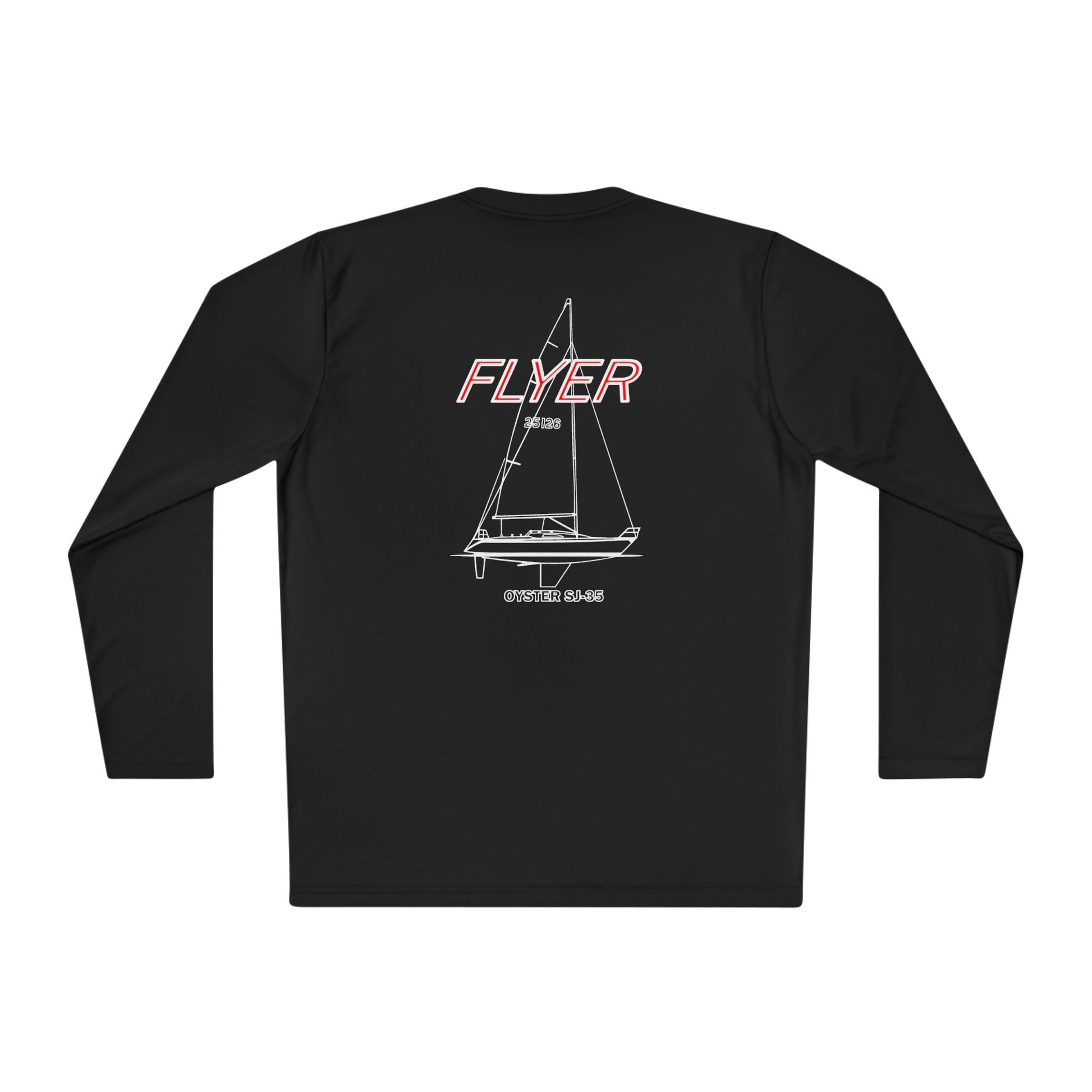 Custom Flyer Sailing Performance Long Sleeve Adventure and Outdoors Themed Long-sleeve