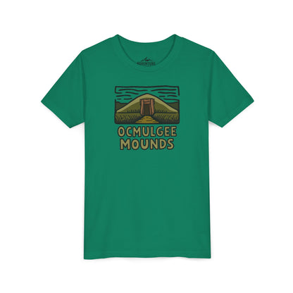 Wholesale Youth Ocmulgee Mounds T-shirt Kelly Adventure and Outdoors Themed Kids clothes
