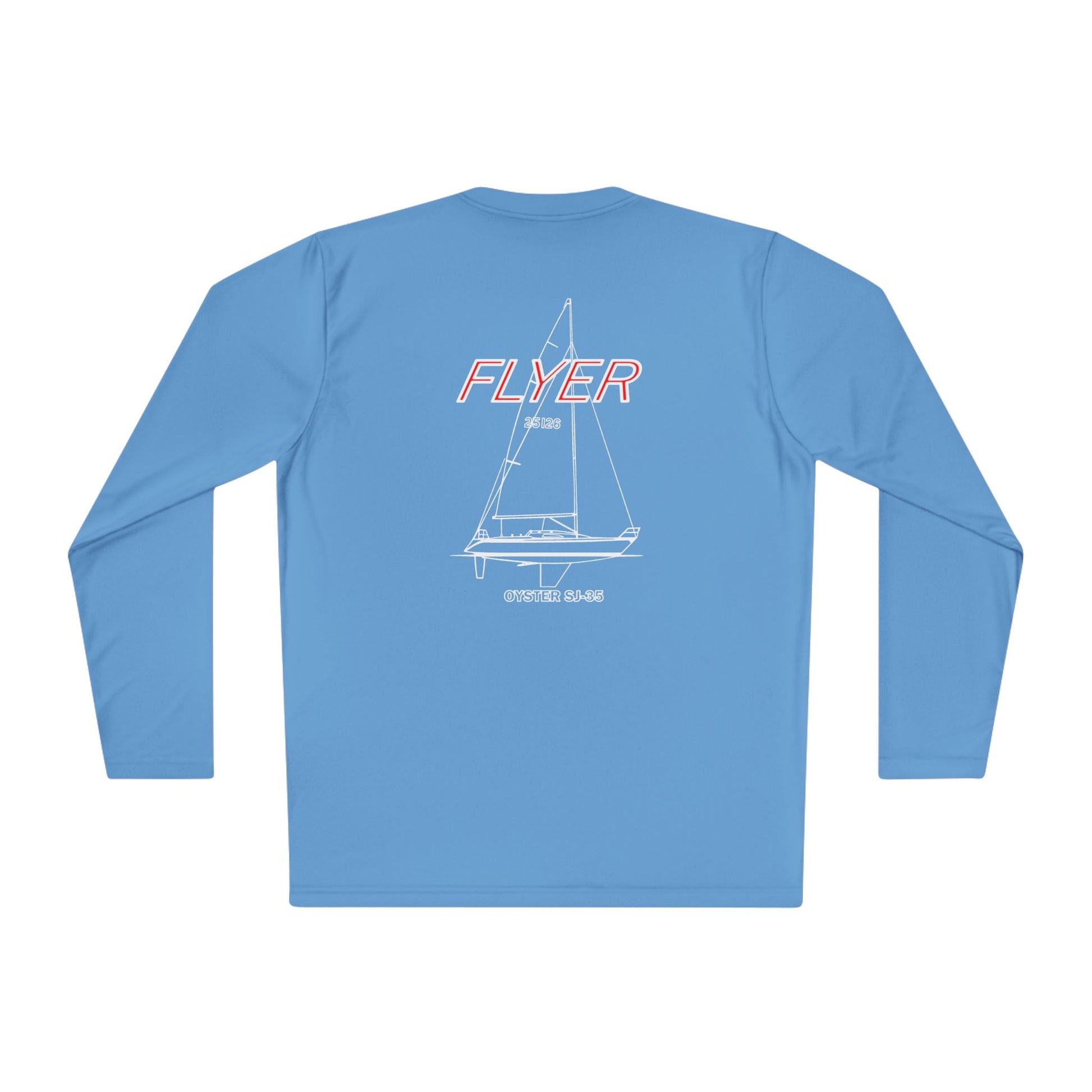 Custom Flyer Sailing Performance Long Sleeve Adventure and Outdoors Themed Long-sleeve