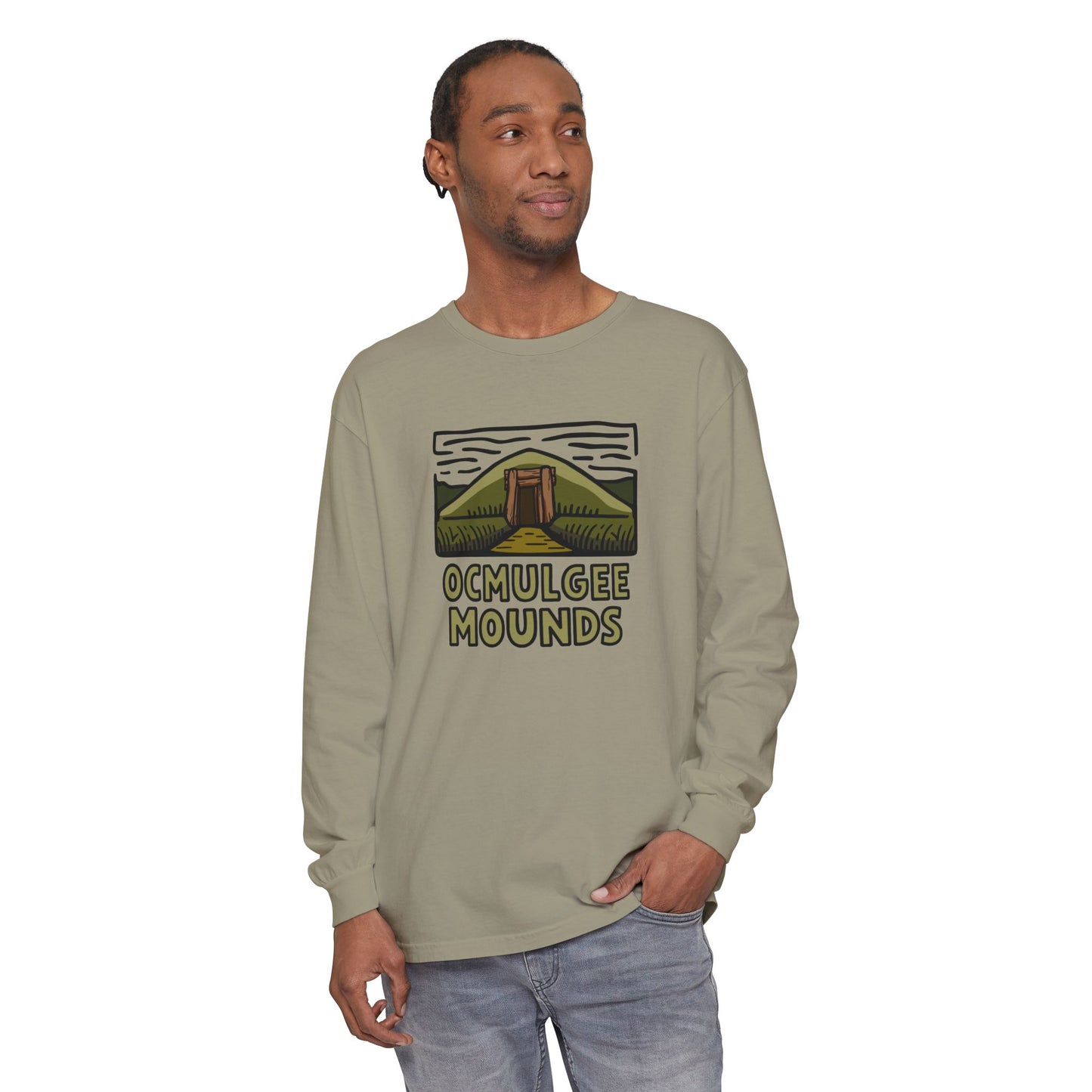 Custom Ocmulgee Long Sleeve T-Shirt Adventure and Outdoors Themed Long-sleeve