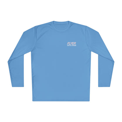 Custom Flyer Sailing Performance Long Sleeve Carolina Blue Adventure and Outdoors Themed Long-sleeve