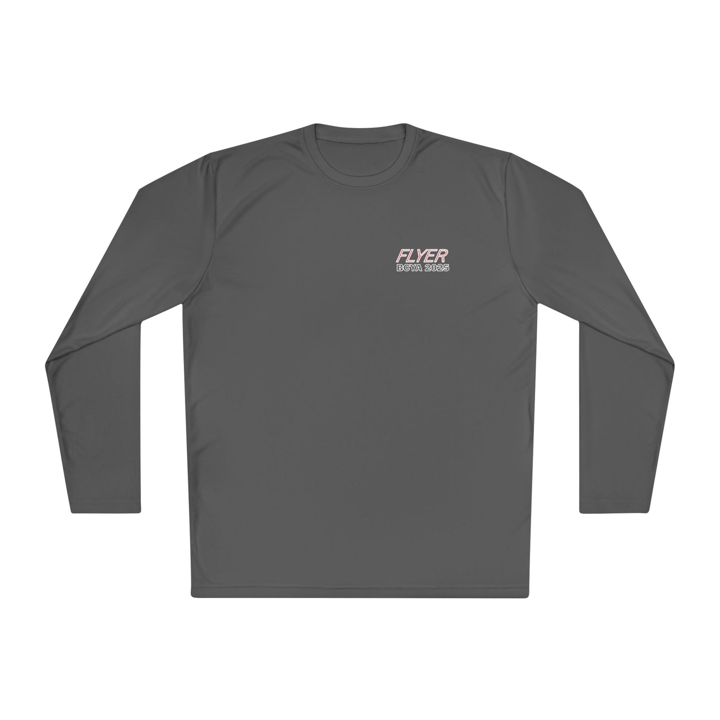 Custom Flyer Sailing Performance Long Sleeve Iron Grey Adventure and Outdoors Themed Long-sleeve