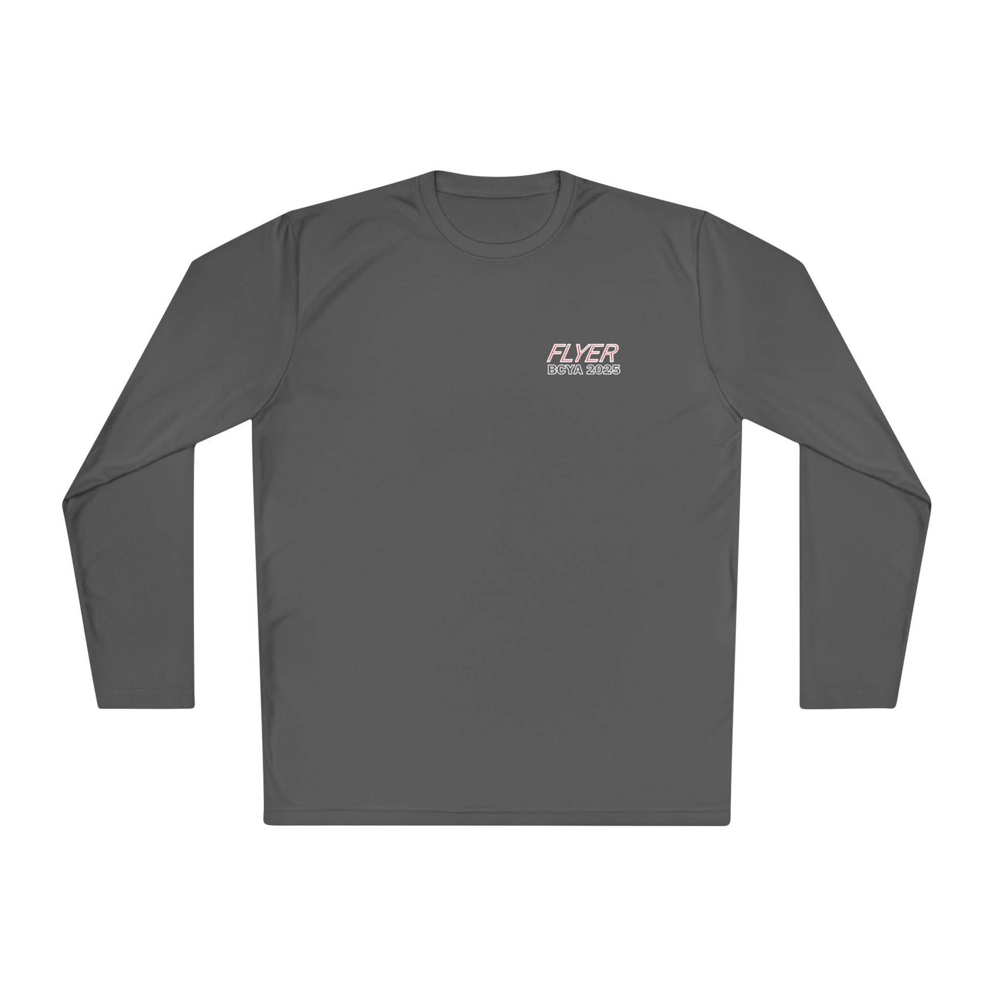 Custom Flyer Sailing Performance Long Sleeve Iron Grey Adventure and Outdoors Themed Long-sleeve