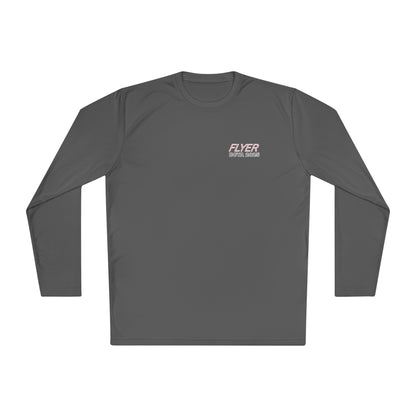 Custom Flyer Sailing Performance Long Sleeve Iron Grey Adventure and Outdoors Themed Long-sleeve