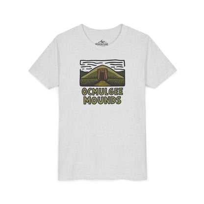 Wholesale Youth Ocmulgee Mounds T-shirt Ash Adventure and Outdoors Themed Kids clothes