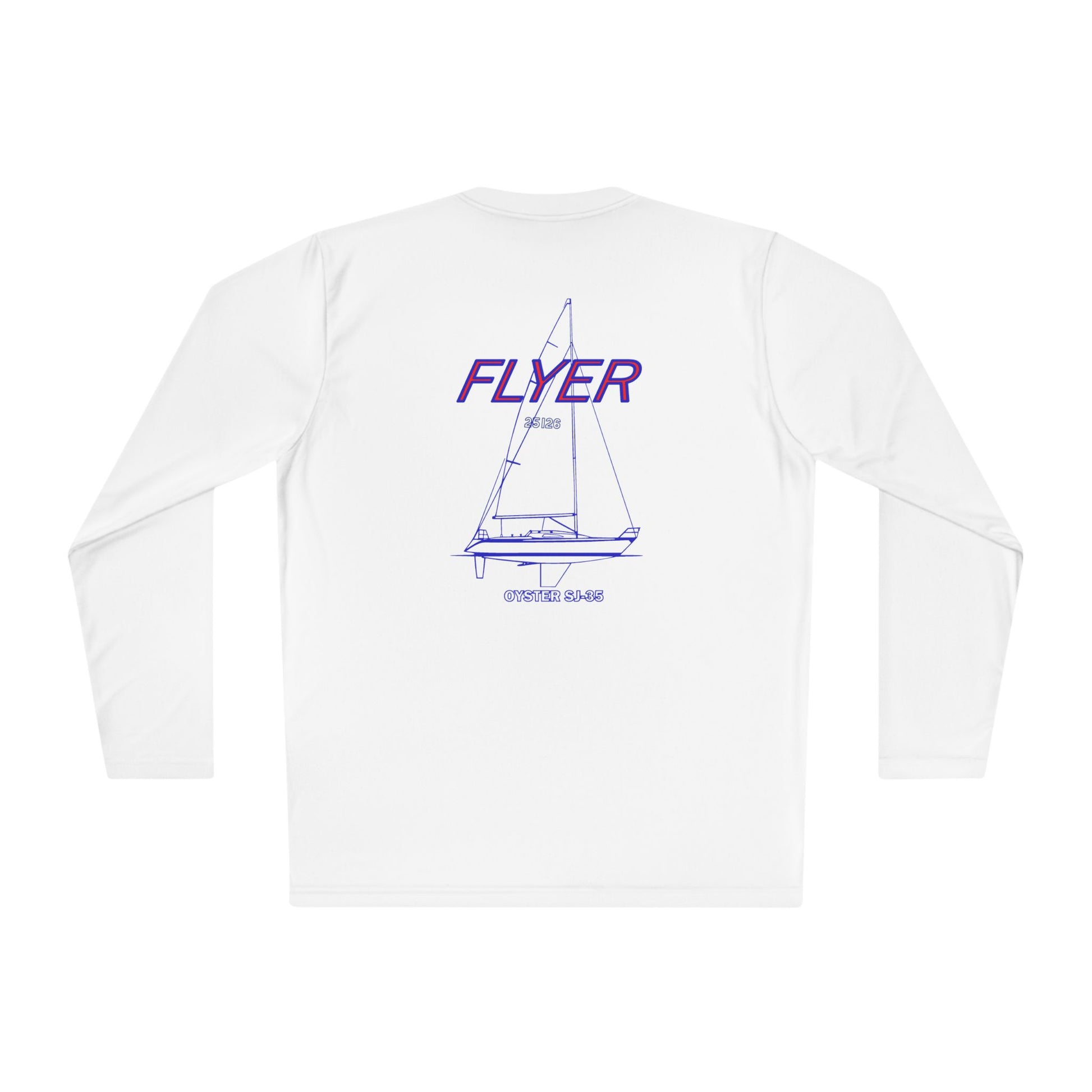 Custom Flyer Sailing Performance Long Sleeve Adventure and Outdoors Themed Long-sleeve