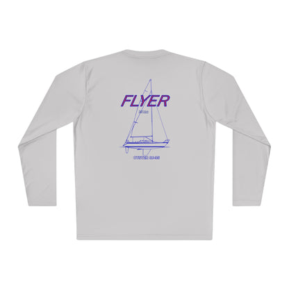 Custom Flyer Sailing Performance Long Sleeve Adventure and Outdoors Themed Long-sleeve