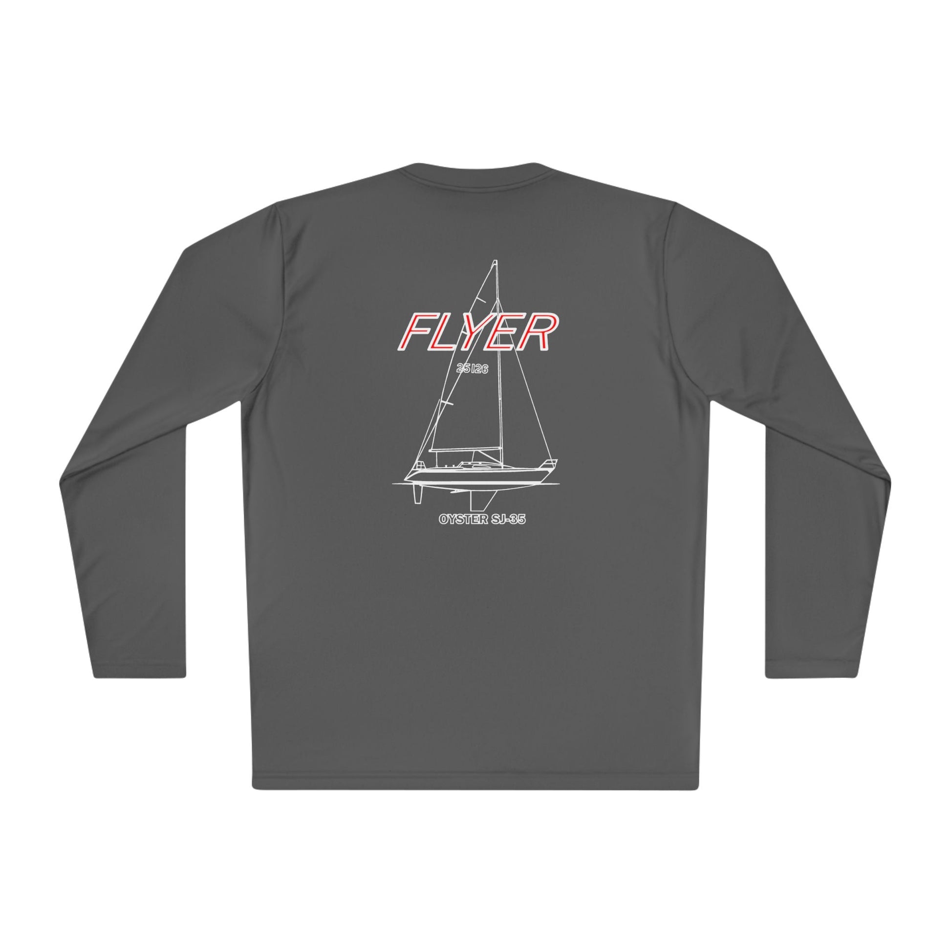 Custom Flyer Sailing Performance Long Sleeve Adventure and Outdoors Themed Long-sleeve
