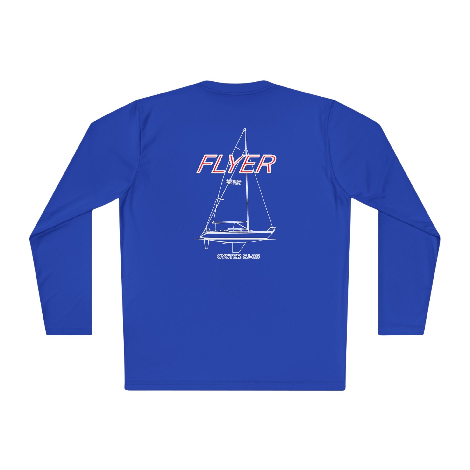 Custom Flyer Sailing Performance Long Sleeve Adventure and Outdoors Themed Long-sleeve