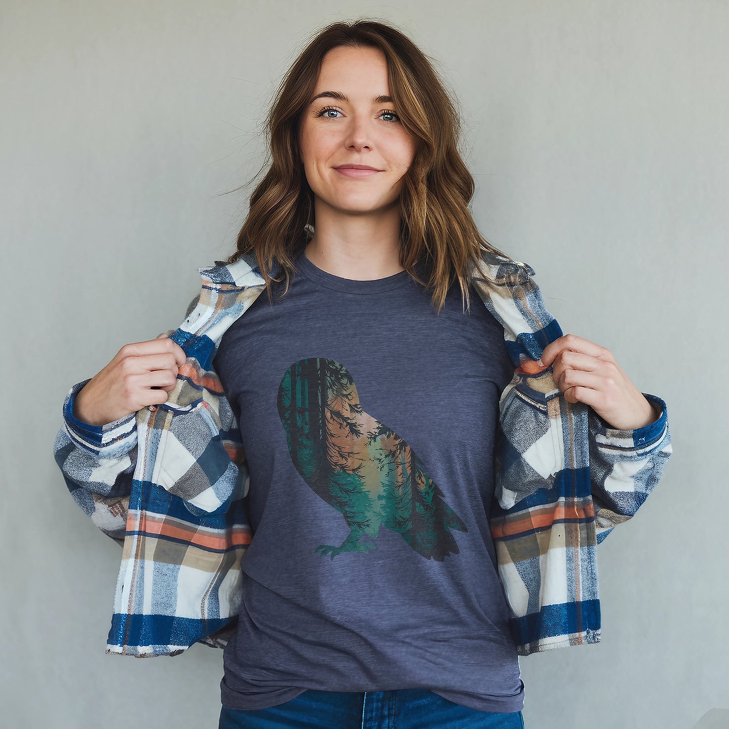 Barn Owl Silhouette T-Shirt Adventure and Outdoors Themed T-Shirt