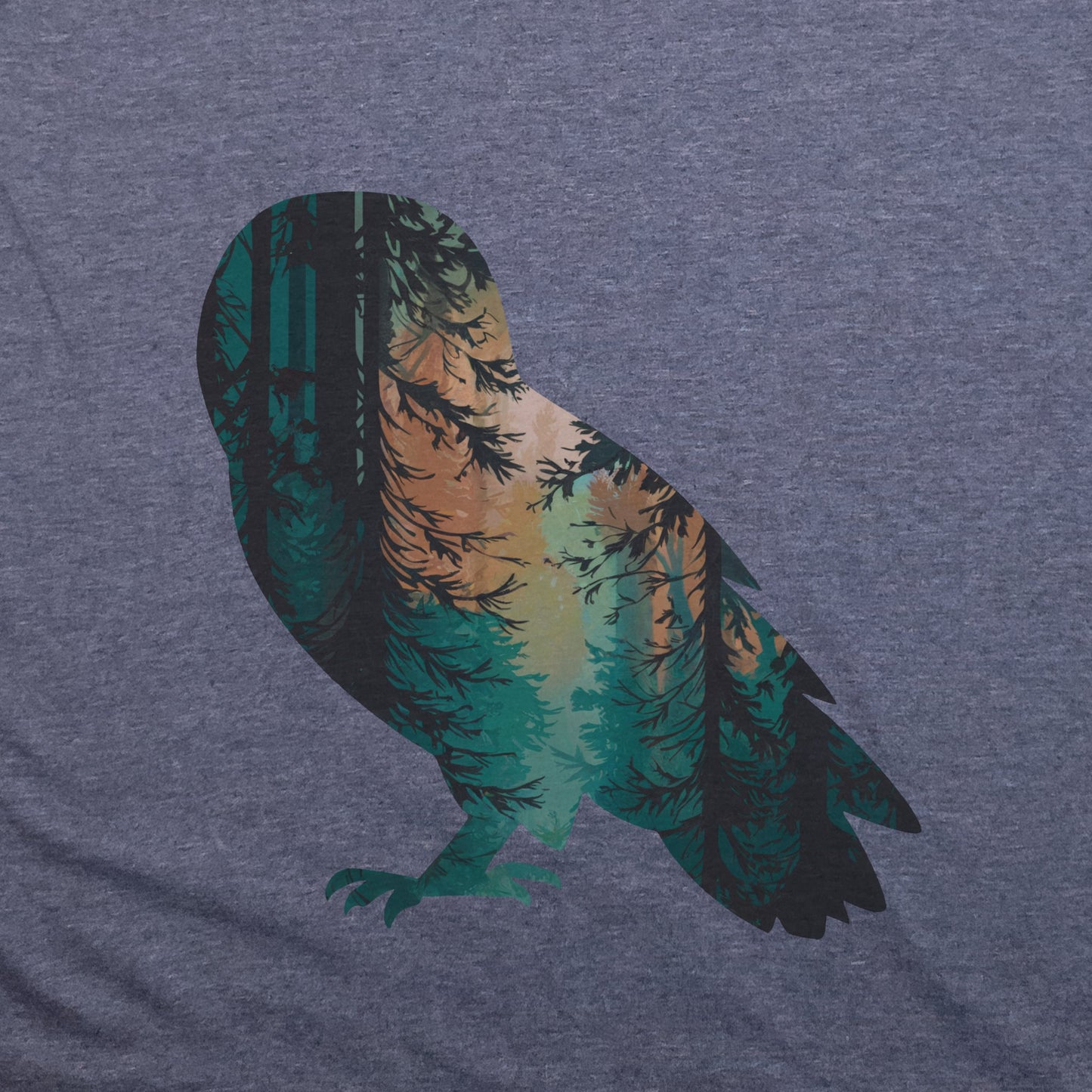 Barn Owl Silhouette T-Shirt Adventure and Outdoors Themed T-Shirt