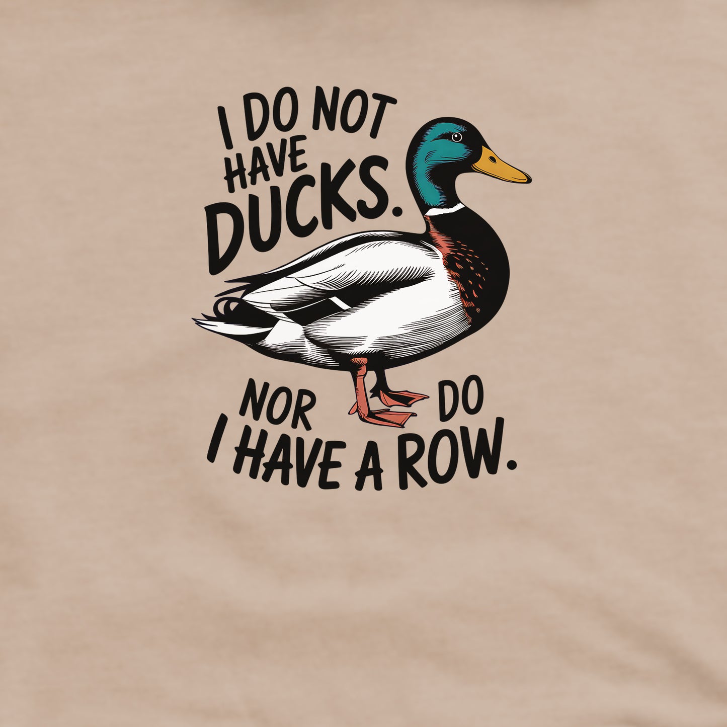 Ducks in a Row Crewneck Sweatshirt Adventure and Outdoors Themed Sweatshirt