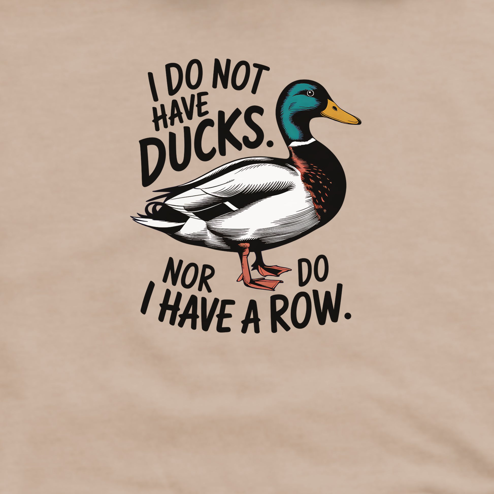 Ducks in a Row Crewneck Sweatshirt Adventure and Outdoors Themed Sweatshirt