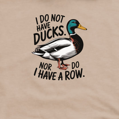 Ducks in a Row Crewneck Sweatshirt Adventure and Outdoors Themed Sweatshirt