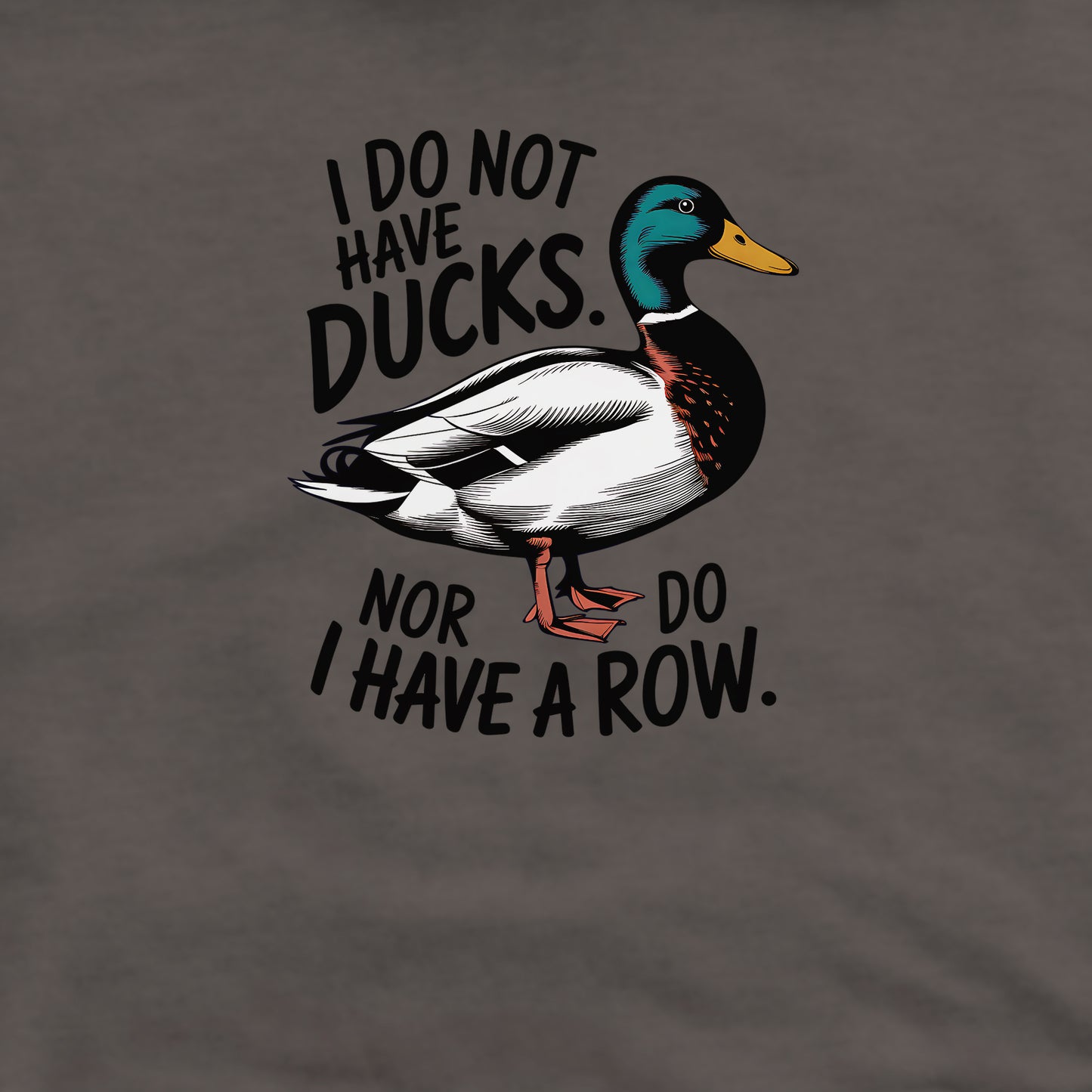 Ducks in a Row Crewneck Sweatshirt Adventure and Outdoors Themed Sweatshirt