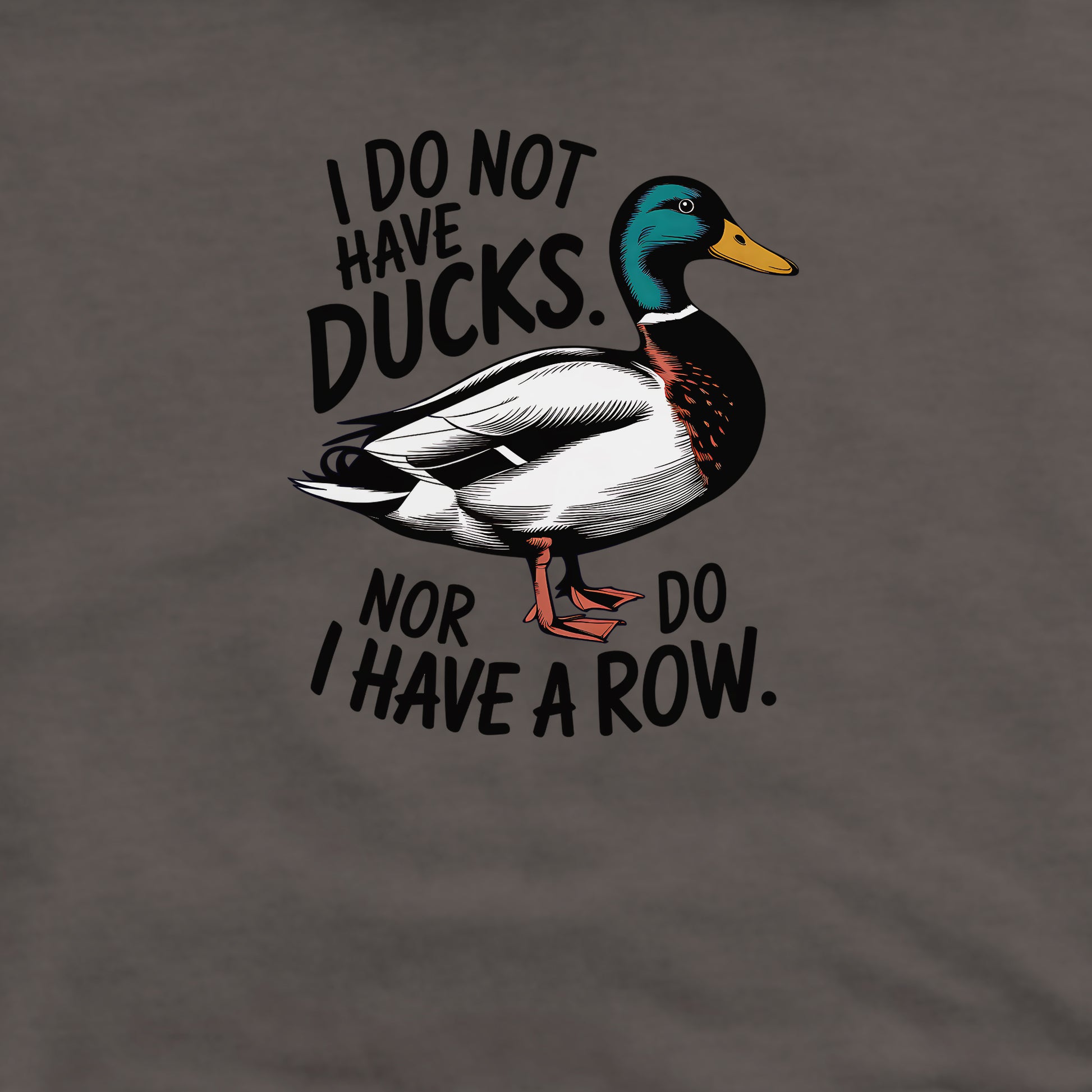Ducks in a Row Crewneck Sweatshirt Adventure and Outdoors Themed Sweatshirt