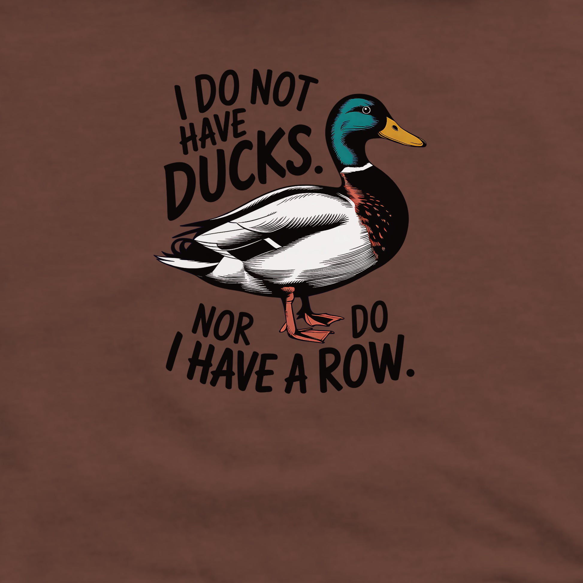 Ducks in a Row Crewneck Sweatshirt Adventure and Outdoors Themed Sweatshirt