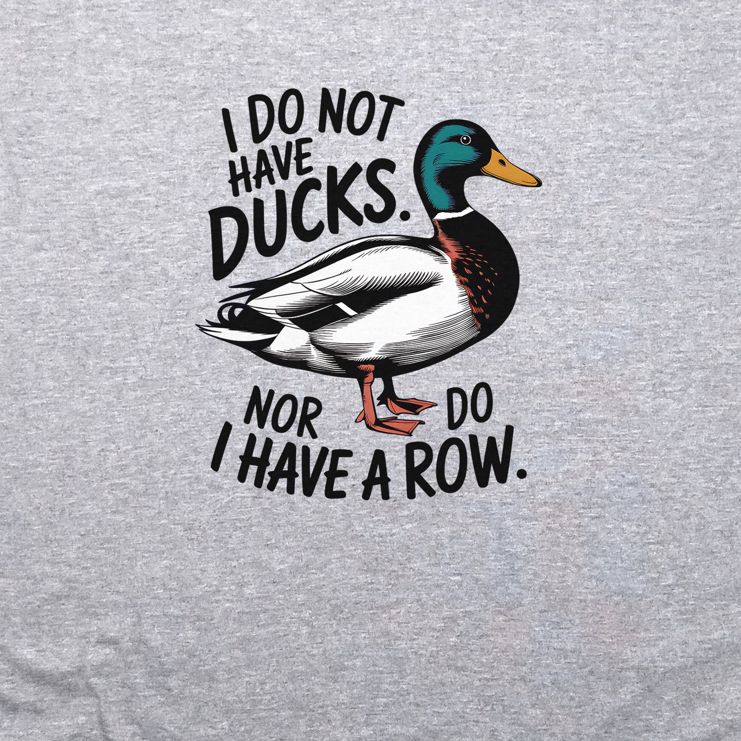Ducks in a Row Crewneck Sweatshirt Adventure and Outdoors Themed Sweatshirt