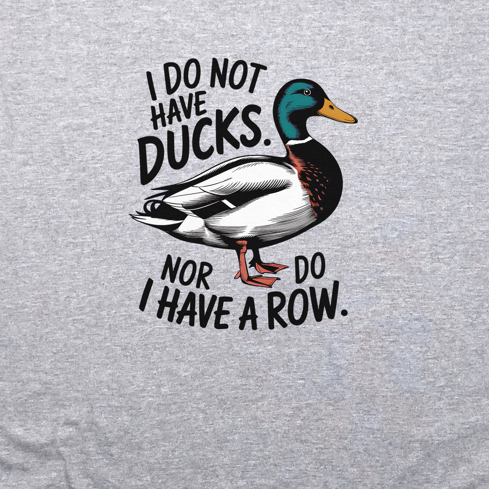 Ducks in a Row Crewneck Sweatshirt Adventure and Outdoors Themed Sweatshirt