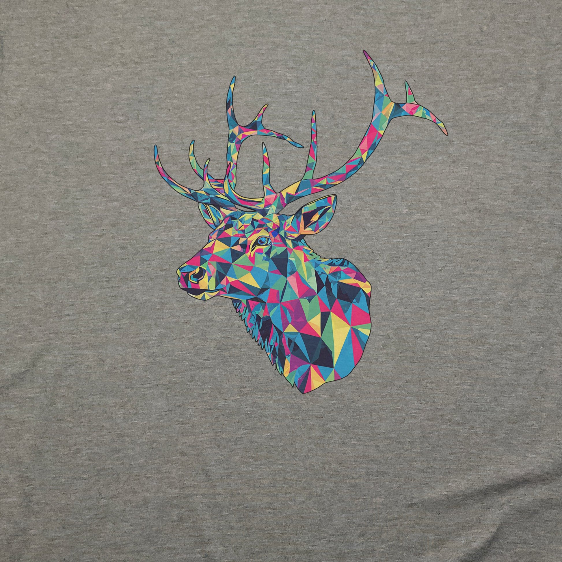 Elk Mosaic T-Shirt Adventure and Outdoors Themed T-Shirt
