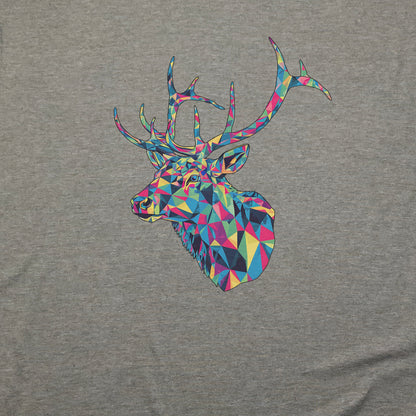 Elk Mosaic T-Shirt Adventure and Outdoors Themed T-Shirt