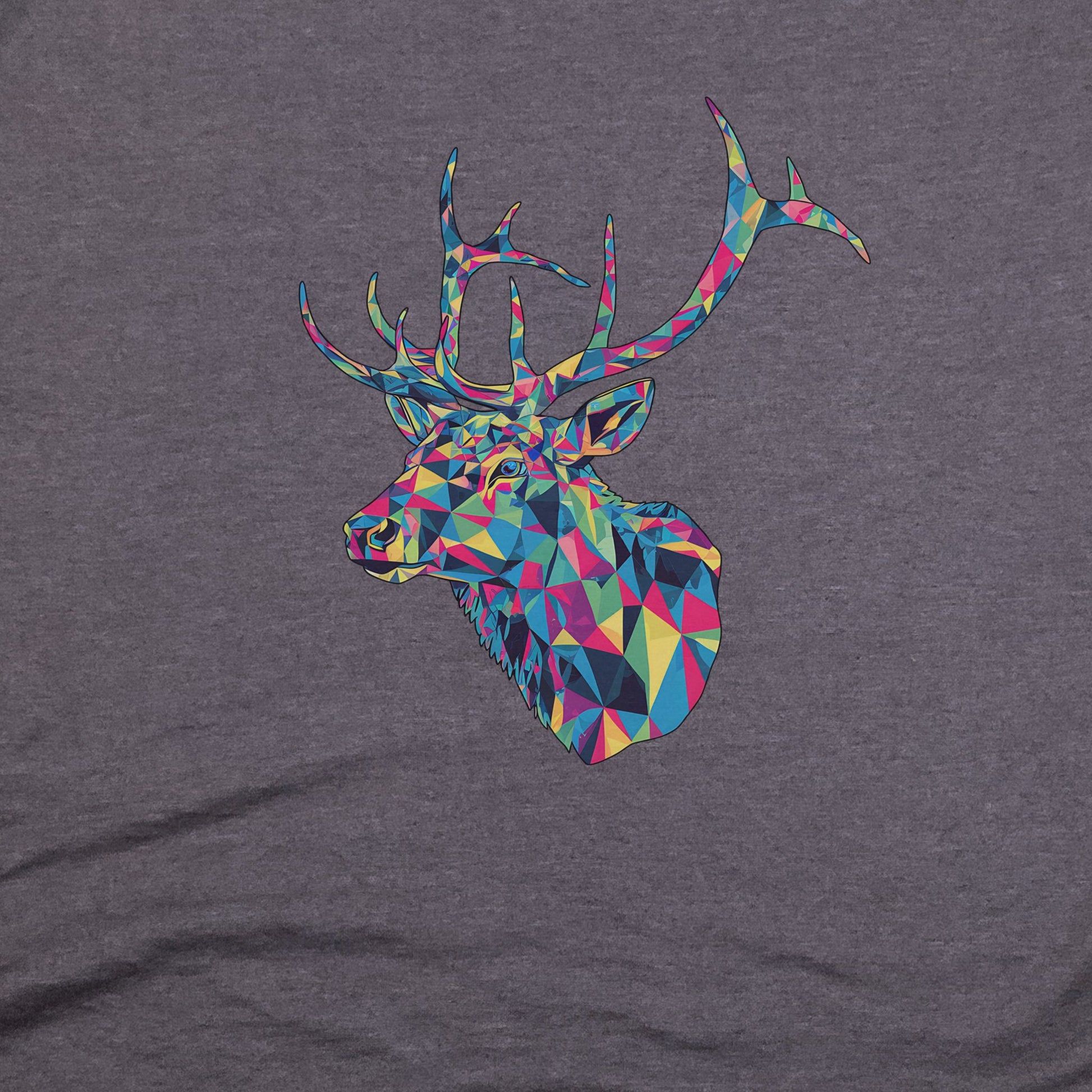 Elk Mosaic T-Shirt Adventure and Outdoors Themed T-Shirt